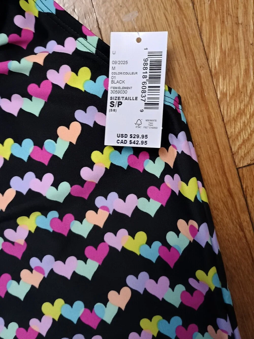 NWT The Children's Place Girls One piece Swimsuit Hearts Size Small